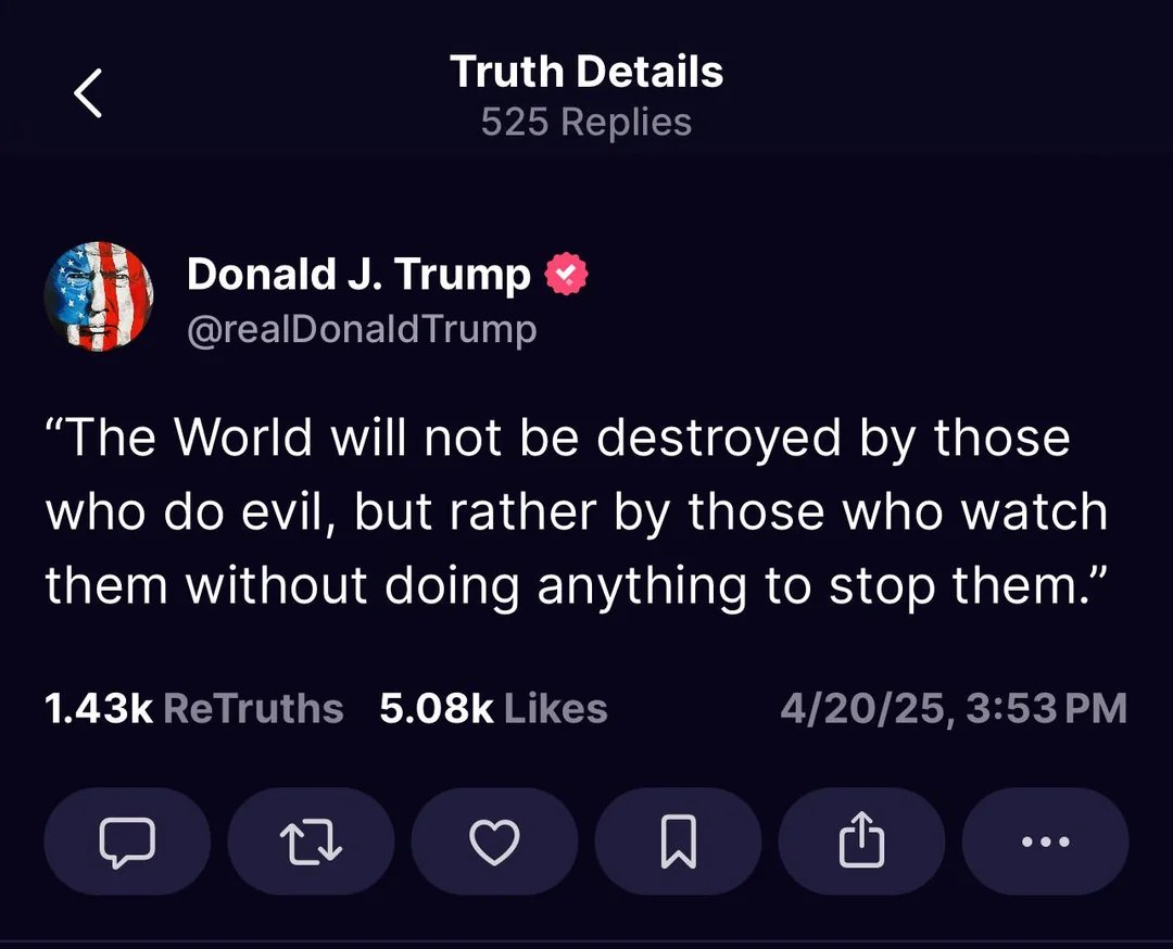 The irony....