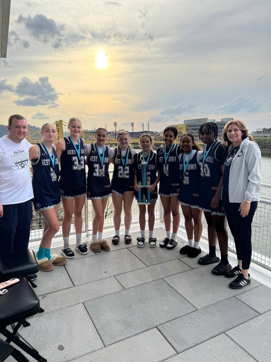 We went 5-0 in the 8th grade platinum bracket this weekend in Pittsburgh at the WPA Bruins tip off. A huge tournament with a lot of talented teams and came away champs! <a href="/Scottejohnson12/">Scott johnson</a> <a href="/Brian_Mallory/">Brian Mallory</a> <a href="/WVThunderUAA/">West Virginia Thunder UAA</a> <a href="/WPABruinsTipOff/">WPABruins2025TipOff</a> <a href="/MeadeHoops/">Amanda Meade</a> <a href="/angie_saiter/">Angie Saiter</a>
