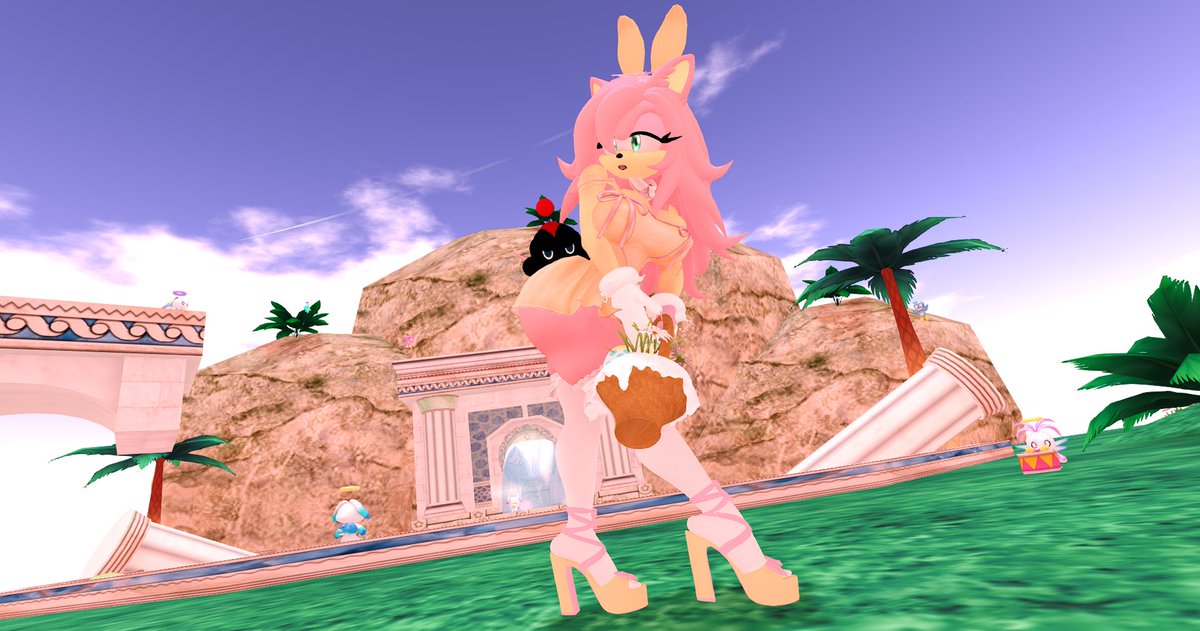 .: Taking a stroll through the Hero Garden~🌸✨Happy Easter everyone~!💖✨:.

#Easter #Easter2025 #Sonic #AmyRose #SEGA #SecondLife