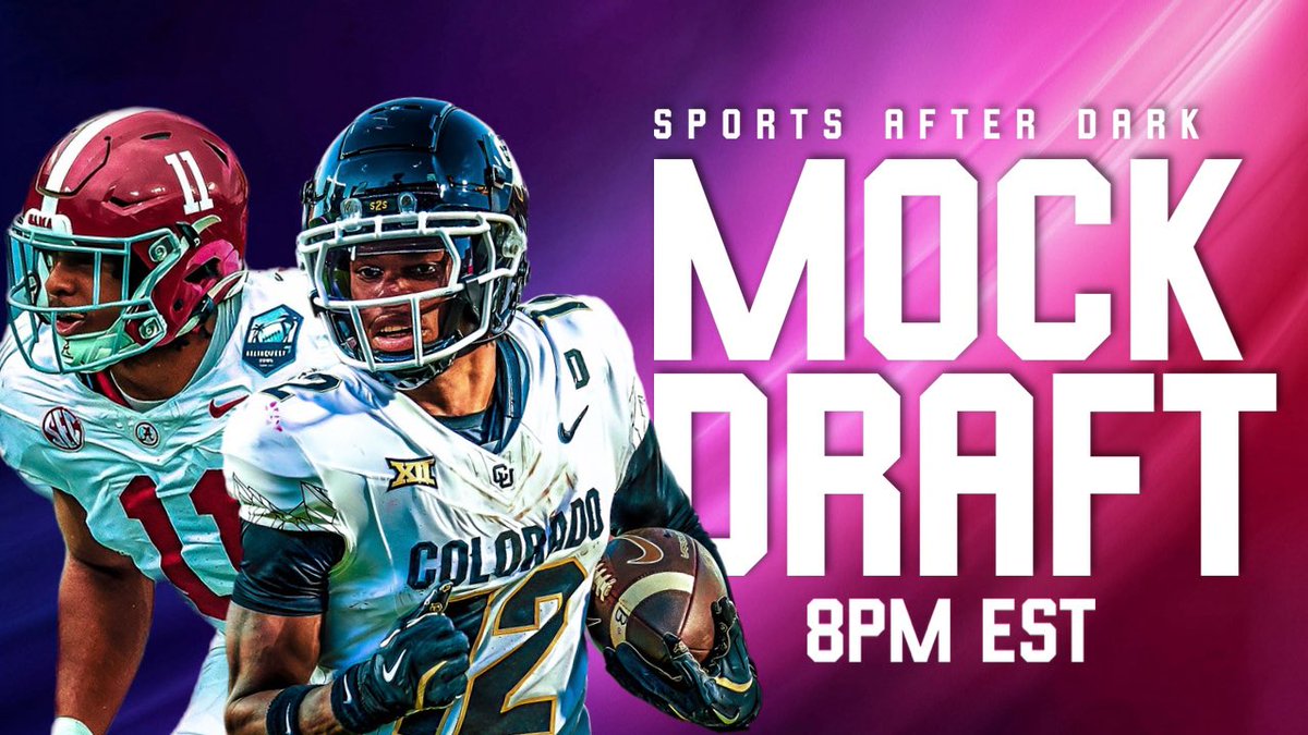SportsAfterDark 🌚🥃🏈🏀 (@sportsadark_) on Twitter photo Draft day is upon us folks! And we’ve all seen and done a MILLION draft boards…
Let’s do ONE more for the road!🫡Pull up to the Sports After Dark NFL Mock draft TOMORROW night at 8pm EST! Rep YOUR team and make YOUR picks!🏈
Playback vibes 👉🏾 playback.tv/sportsafterdar… Draft day is upon us folks! And we’ve all seen and done a MILLION draft boards…
Let’s do ONE more for the road!🫡Pull up to the Sports After Dark NFL Mock draft TOMORROW night at 8pm EST! Rep YOUR team and make YOUR picks!🏈
Playback vibes 👉🏾 playback.tv/sportsafterdar…