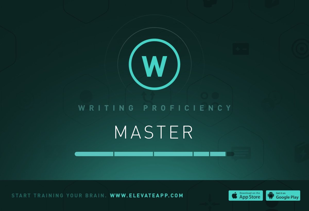 marifleur7's tweet photo. My skill level on @ElevateApp in Writing is now Master. Download the app for free: https://t.co/8fy9jEVM8i https://t.co/l1s83xGLE0