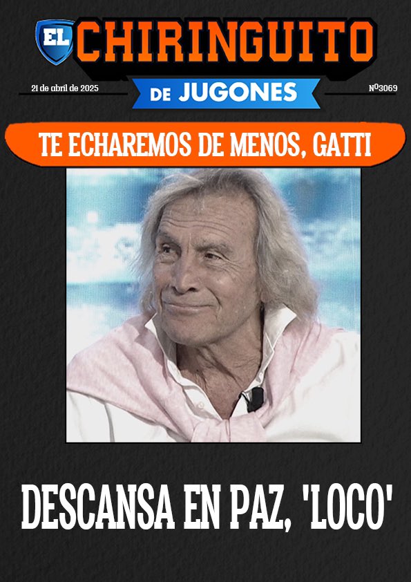 Josep Pedrerol (@jpedrerol) on Twitter photo Hoy te has ido, Loco. Gracias por tantas charlas sinceras. Muchas risas y algunas lágrimas. Nos lo hemos pasado bien juntos querido Loco. Sincero, divertido, provocador, cariñoso, tímido pero sobre todo transparente. Eso eras tú. La familia de <a href="/elchiringuitotv/">El Chiringuito TV</a> te echará de menos. Hoy te has ido, Loco. Gracias por tantas charlas sinceras. Muchas risas y algunas lágrimas. Nos lo hemos pasado bien juntos querido Loco. Sincero, divertido, provocador, cariñoso, tímido pero sobre todo transparente. Eso eras tú. La familia de <a href="/elchiringuitotv/">El Chiringuito TV</a> te echará de menos.
