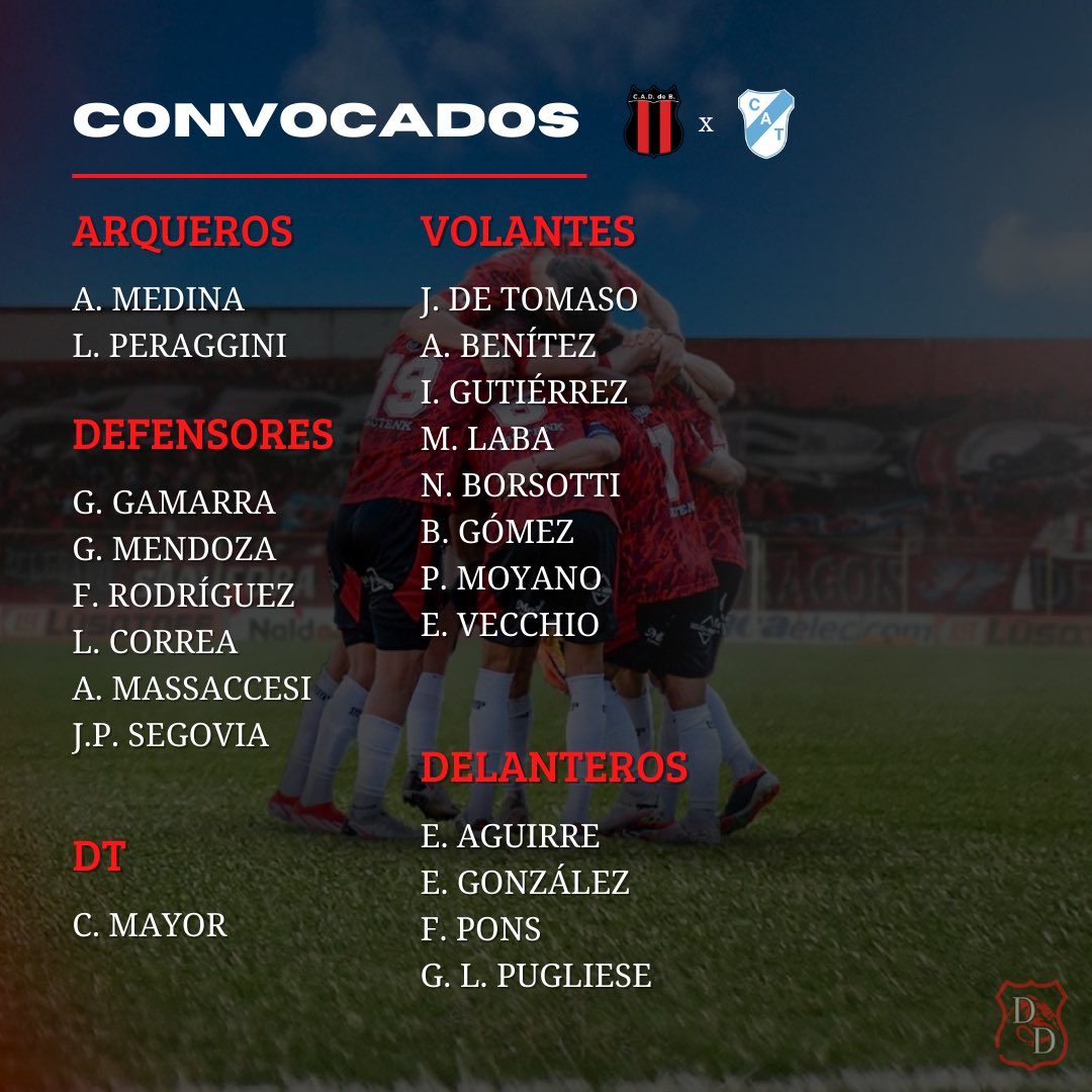 🐉⚔️ LOS CITADOS PARA ENFRENTAR AL GASOLERO

¡Nos vemos en casa! 🫂❤️🖤

#DaleDefe #DefensoresdeBelgrano #PrimeraNacional