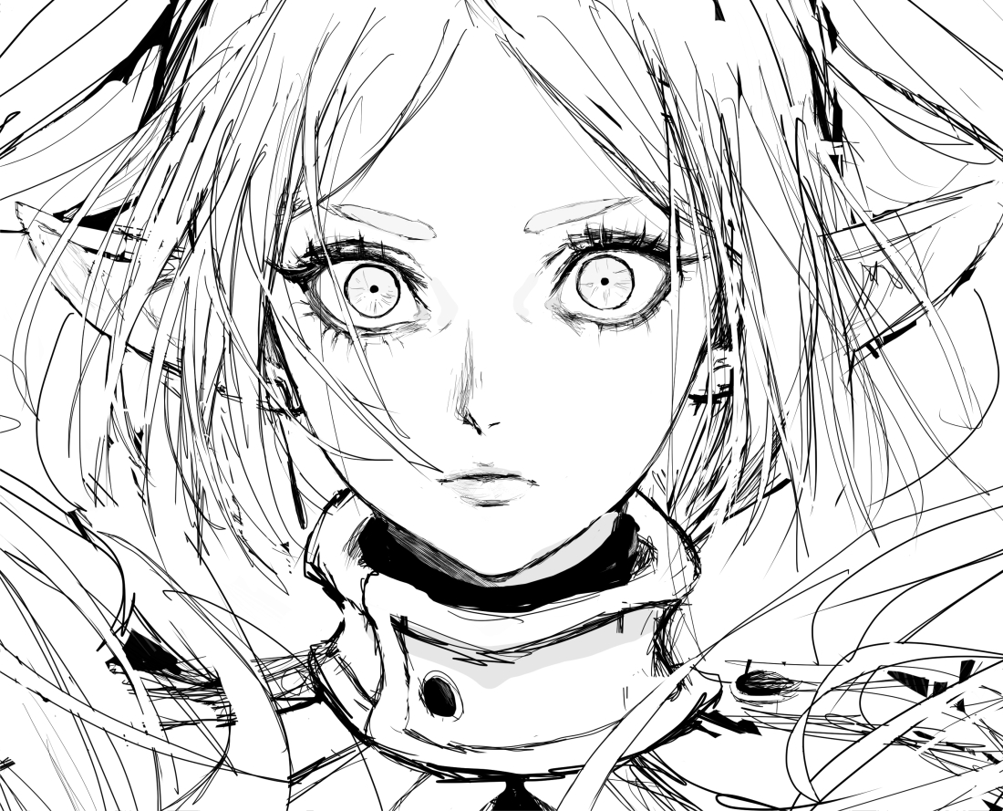 落書のエルフ。