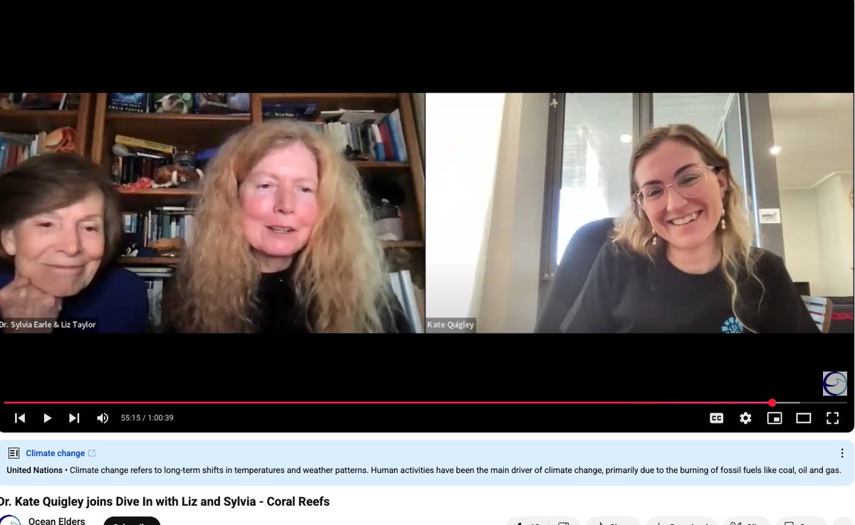 Dr. Kate Quigley (@la__cientifica) on Twitter photo Last month I had the privilege to speak with the legendary <a href="/SylviaEarle/">Sylvia A. Earle</a> ! Her decades of ocean exploration and unwavering advocacy for marine conservation are truly inspiring. A conversation I'll never forget. 🌊 #OceanConservation #SylviaEarle #HopeSpot <a href="/OceanElders/">Ocean Elders</a> Last month I had the privilege to speak with the legendary <a href="/SylviaEarle/">Sylvia A. Earle</a> ! Her decades of ocean exploration and unwavering advocacy for marine conservation are truly inspiring. A conversation I'll never forget. 🌊 #OceanConservation #SylviaEarle #HopeSpot <a href="/OceanElders/">Ocean Elders</a>