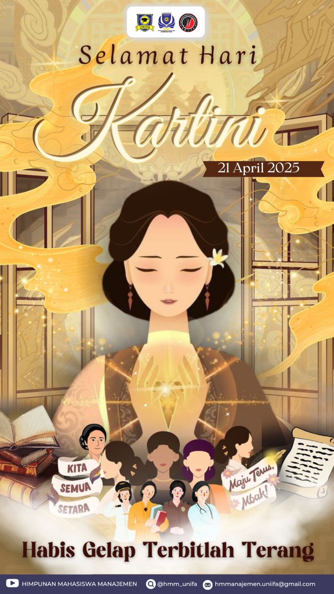 "Bukan sekadar peringatan, Hari Kartini adalah pengingat bahwa suara dan langkah perempuan punya kekuatan.Terus bersinar, perempuan Indonesia! ✨

*#AKSIOMA*
*#KUASAI*