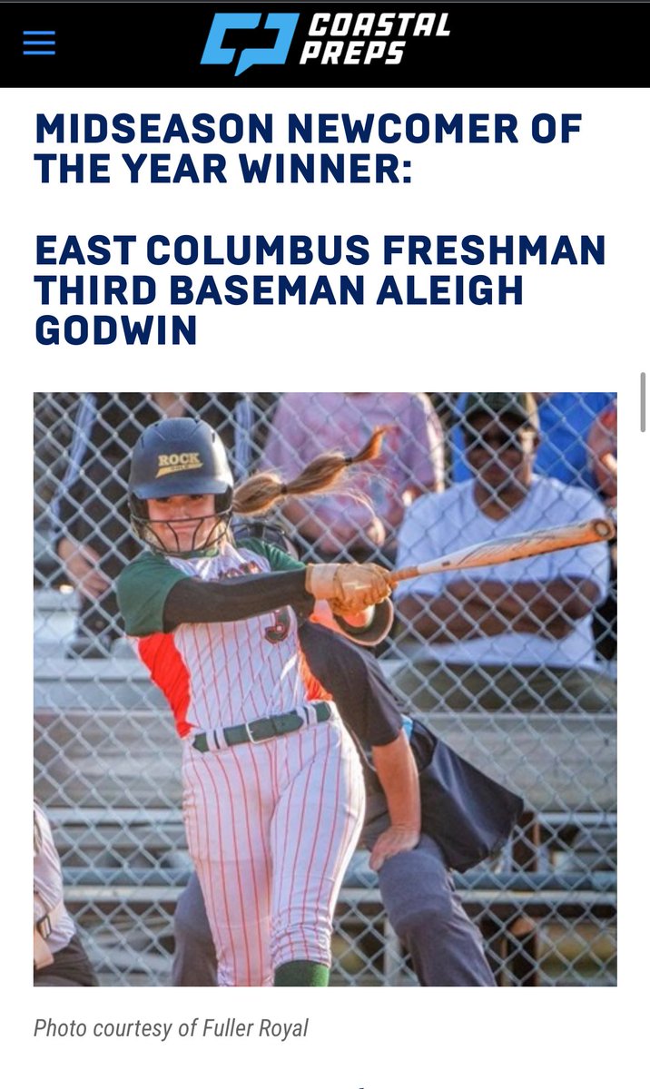 So so grateful to be named newcomer of the year by Coastal Preps! “Through God’s power, for God’s purposes.”  <a href="/rockgoldnc/">.</a> <a href="/BrunoGodwin6/">Bruno Godwin</a> <a href="/DavidAllen_80/">David Allen</a>
