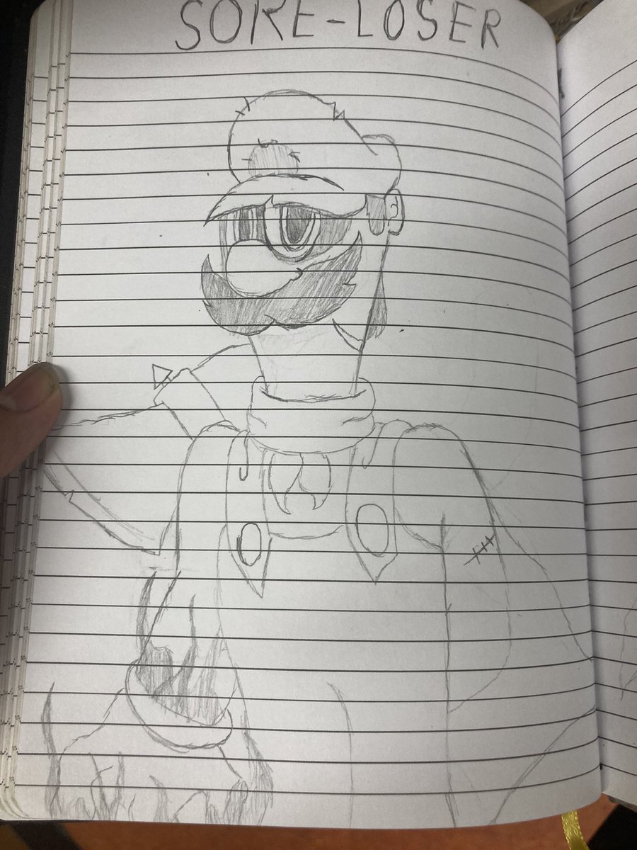 Pyro86990216321's tweet photo. hey for anyone who hasnt seen him i want to introduce you to my new horrorbrew sore loser he comes from a universe where bowser and king boo kill mario and use his body to overthrow peach and take over the mushroom kingdom give me any thoughts you have on him https://t.co/Ttmdy89jxr