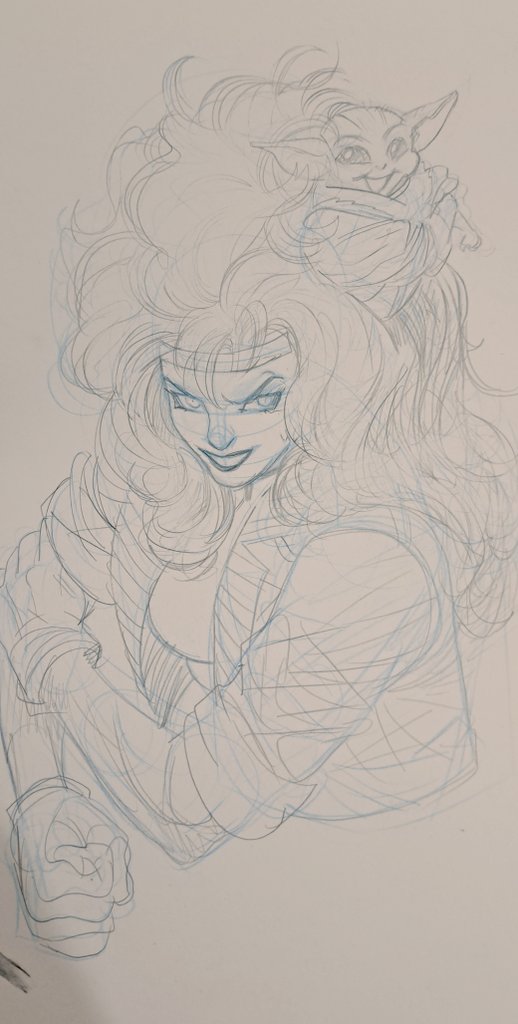 kotianart's tweet image. I don't know what this is but I feel I should finish inking it. #art #comics