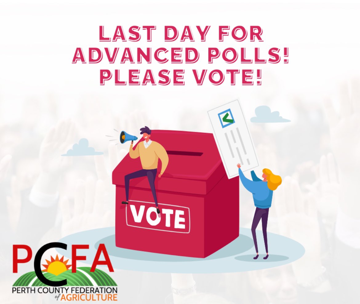 Tomorrow (Monday) is the last day for the #FederalElection2025 Advanced Polls. If you are not able to vote on April 28th please find your advanced poll and vote tomorrow!