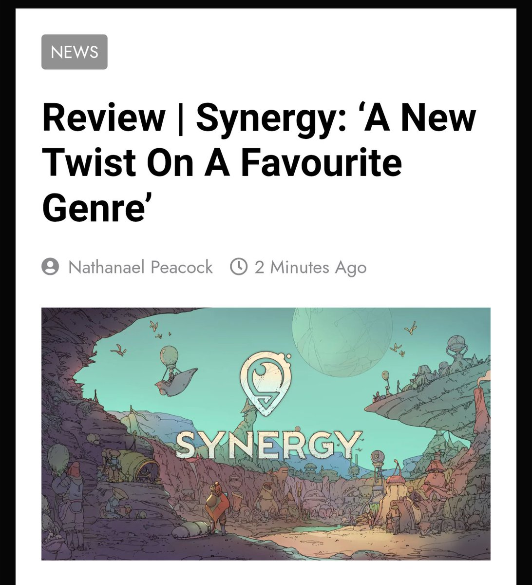 Check out my latest review for <a href="/synergy_thegame/">Synergy</a> - an awesome little sci-fi city builder that does something new with an age-old genre. Definitely recommended if you're into city-builders: questdaily.com.au/news/review-sy…

@QuestDailyAus