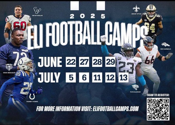 Thanks <a href="/CoachRenoYale/">Tony Reno</a> and <a href="/yalefootball/">Yale Football</a> for the camp invite!