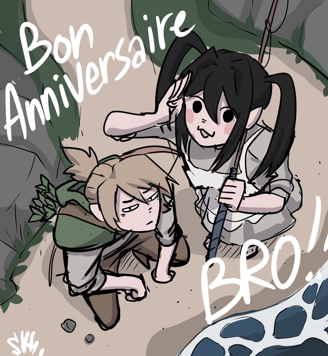 J'ai fais un ptit dessin pour l'anniv de mon bro <a href="/WafWaffle_/">WAFFLE ☁️</a>