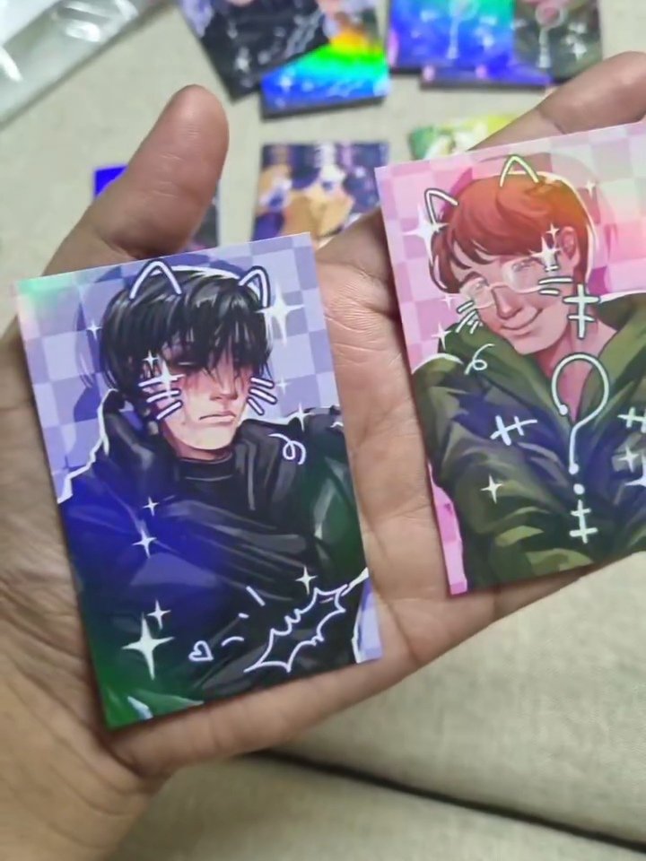 goofyriddles's tweet photo. THEY ARE HEEREE
these will be the freebies pcs that comes w any order made in my k0 fi!! only a few in stock atm will add more in the future https://t.co/7Vv4S9wnRv
