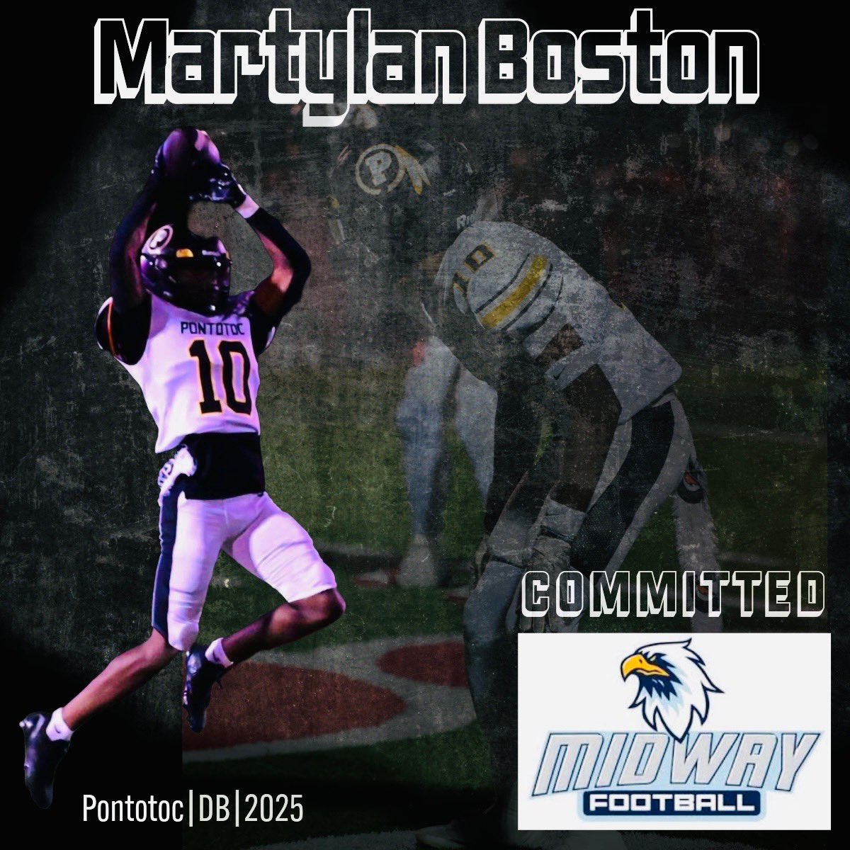 Martylan Boston (@martylanboston7) on Twitter photo after a great talk with <a href="/Kraekelso/">Krae Kelso</a> i have decided to take my talents to <a href="/MidwayUniv/">Midway University</a>
<a href="/CoachGentry0601/">Coach Adam Gentry</a> <a href="/coachmatkins/">Zach Matkins</a> <a href="/PontotocWarrior/">Pontotoc Athletics</a> <a href="/PontotocFTBL/">Pontotoc Football</a> after a great talk with <a href="/Kraekelso/">Krae Kelso</a> i have decided to take my talents to <a href="/MidwayUniv/">Midway University</a>
<a href="/CoachGentry0601/">Coach Adam Gentry</a> <a href="/coachmatkins/">Zach Matkins</a> <a href="/PontotocWarrior/">Pontotoc Athletics</a> <a href="/PontotocFTBL/">Pontotoc Football</a>