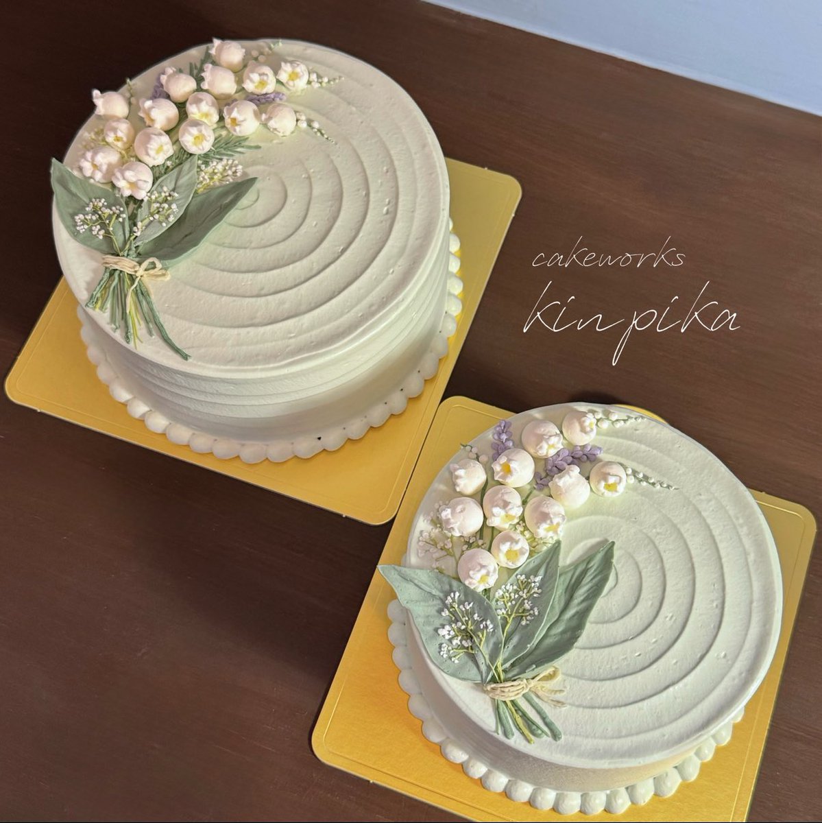まだ告知前ですが5月限定でこのケーキ作ります。 シンプルなすずらんの