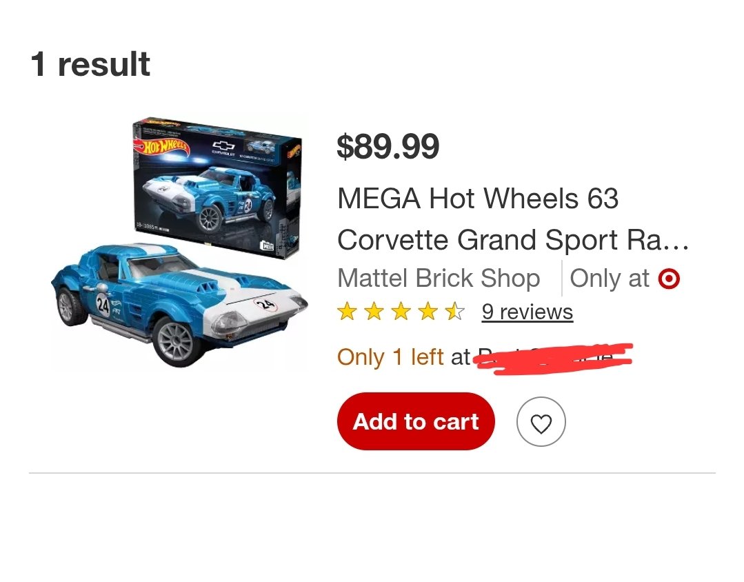 Tiny Mattel Brick Shop update: Target moved the MEGA Hot Wheels 63