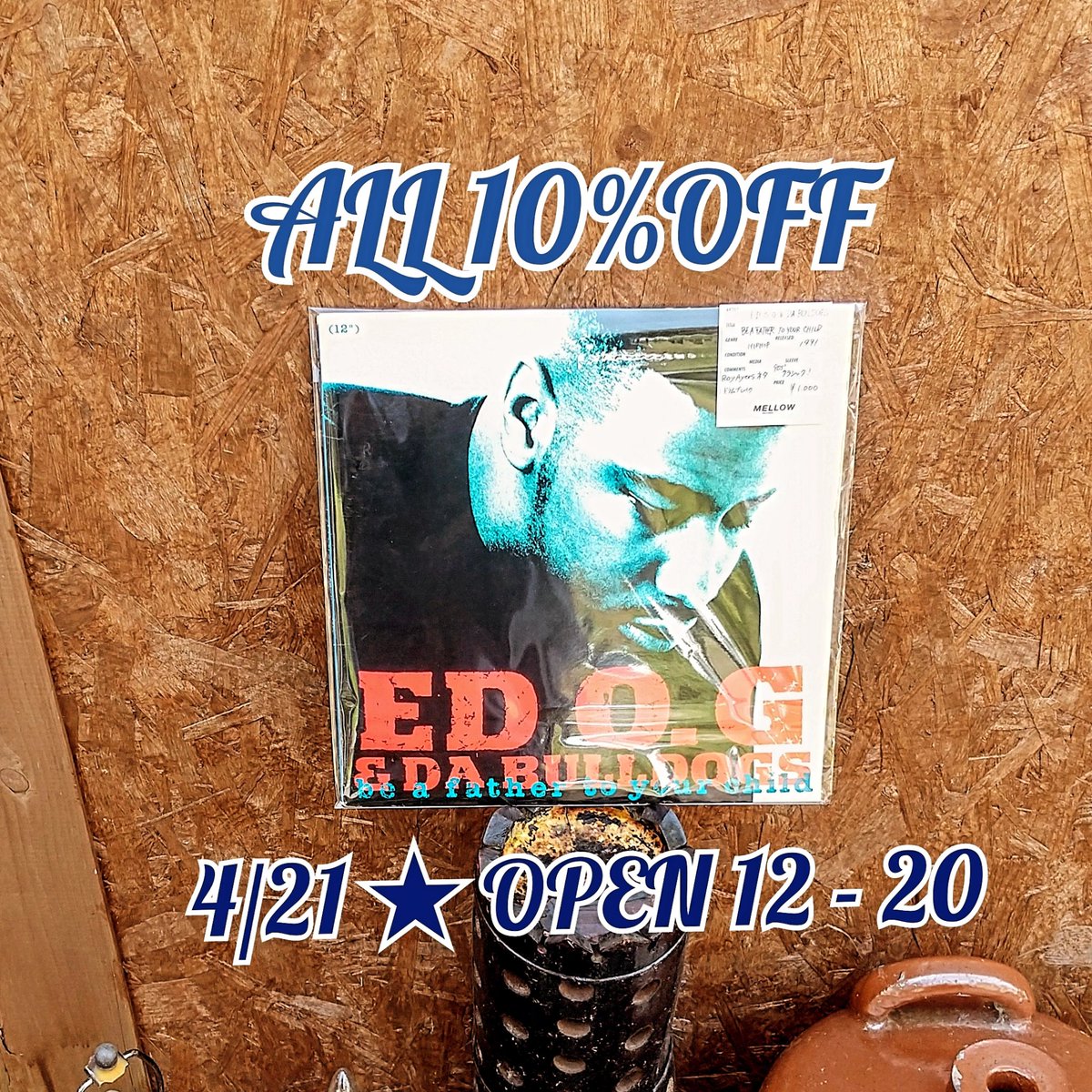 RECORD_MELLOW's tweet image. 4/21 ☀ OPEN12~20

✨全品10%OFF✨

#edog

ご来店お待ちしてます🙇‍♂️

#レコード #レコード店 #茨城 #大子町 #和モノ #洋楽 #rock #jazz #ソウル  #ファンク #ダンクラ #ボサノヴァ #hiphop #Rnb #レアグルーヴ #アニメ  #和ジャズ #70s #80s #AOR #ACIDJAZZ #プログレ #dj #レコード屋 #7inch #JPOP