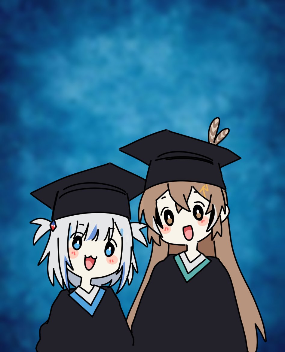 👩‍🎓💙🤎👩‍🎓