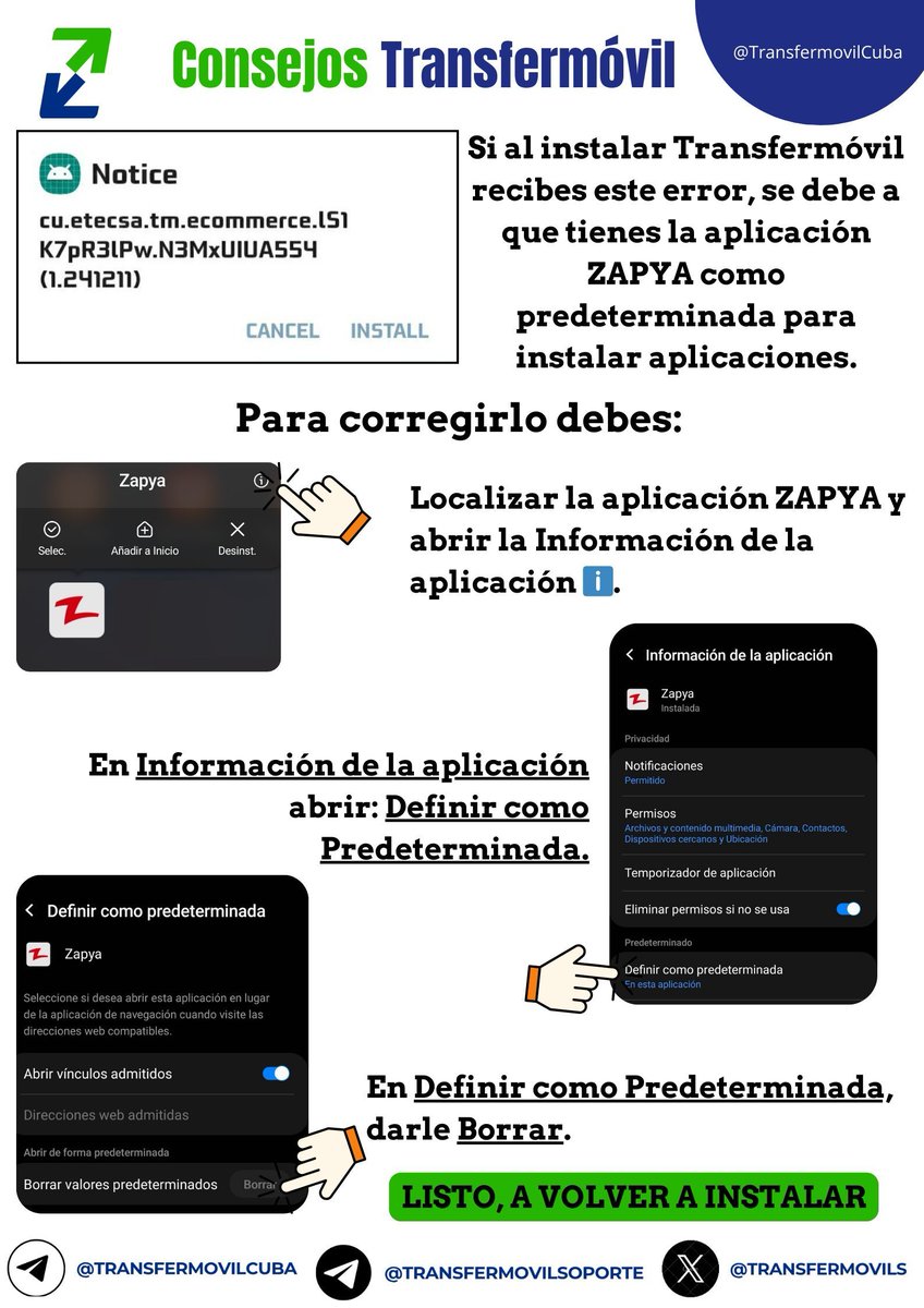Importante!!! No ignores estos consejos. #EtecsaTeAcompaña