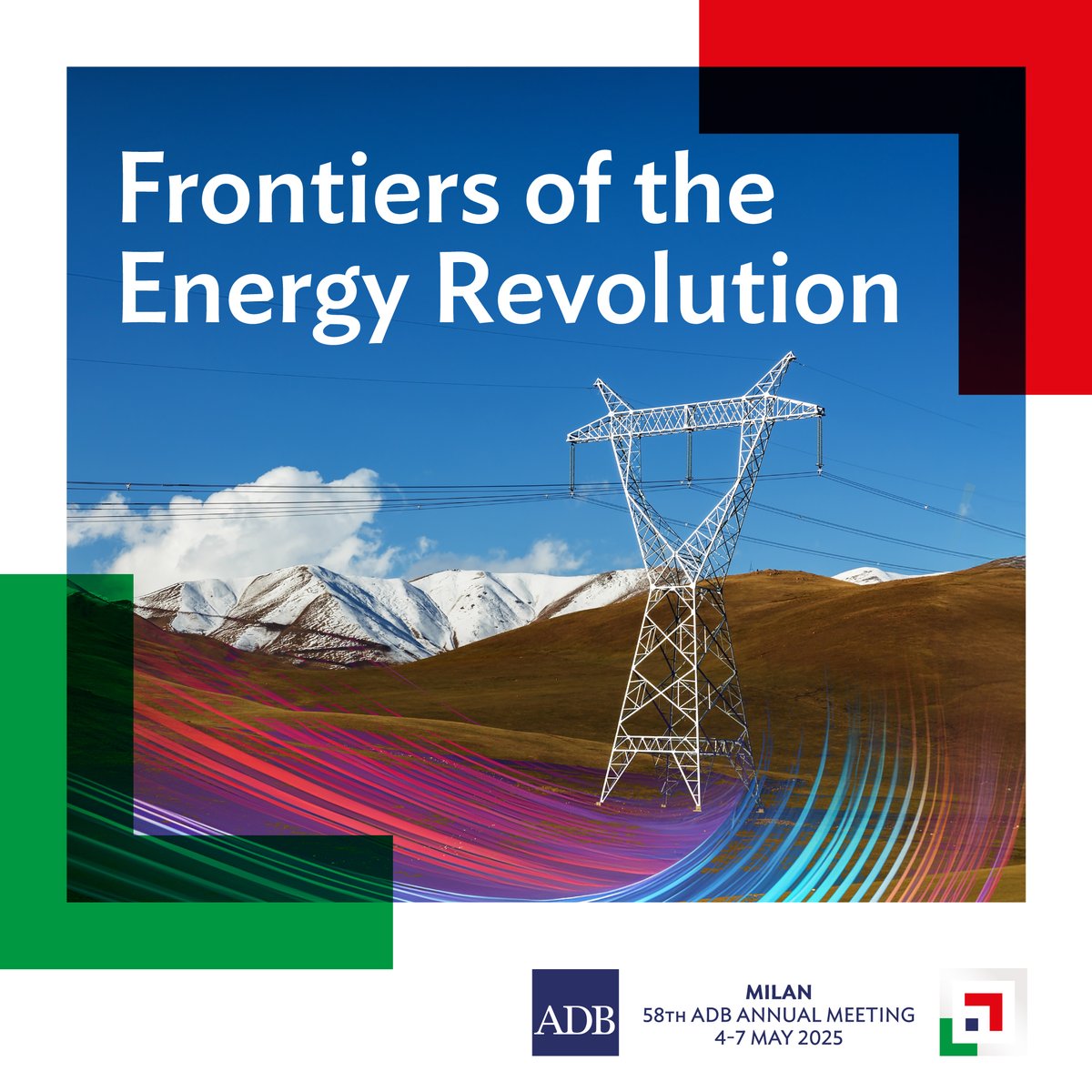 Asia and the Pacific needs reliable, affordable energy to power economic growth. 

Join us at the #ADBAnnualMeeting to shape the future of development. 

🗓️ 4-7 May, Milan 🇮🇹
🔗 Learn more about the event: ow.ly/jgsx50V9WyV