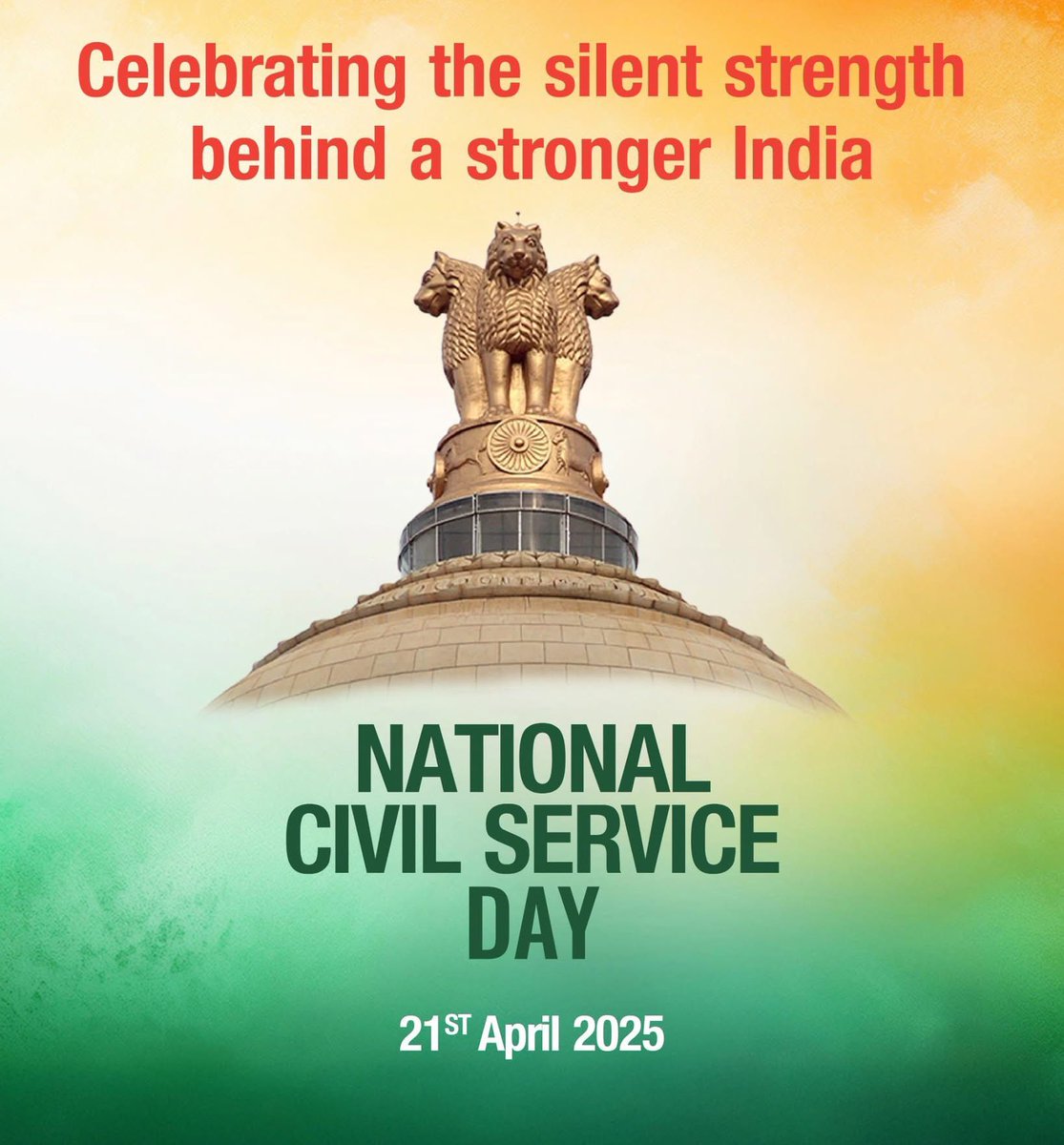 we salute the dedication, integrity, &amp; tireless efforts of India’s civil servants who work behind the scenes to shape policies, serve communities, &amp; build a better tomorrow &amp; commitment to the nation’s progress &amp; welfare continues to inspire. Jai Hind 🇮🇳🇮🇳

#DICJ#CivilService