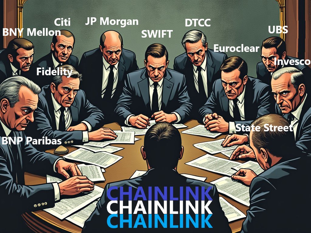 Don_ChainLink's tweet photo. DTCC's Great Collateral Experiment will release this upcoming week.
- global financial system #SecuredByChainlink
- equates to 0.125 LINK token for each living man, woman, boy & girl.
- all world data & systems ⮂ Chainlink ⮂ onchain
1000+ {redacted}.
Accumulate & #HODL. ⏣ https://t.co/9pkHOCO6HK
