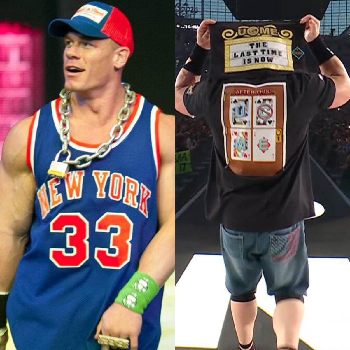 wrestlelamia's tweet photo. First vs Last😓

#WrestleMania https://t.co/sdRkDDtI47