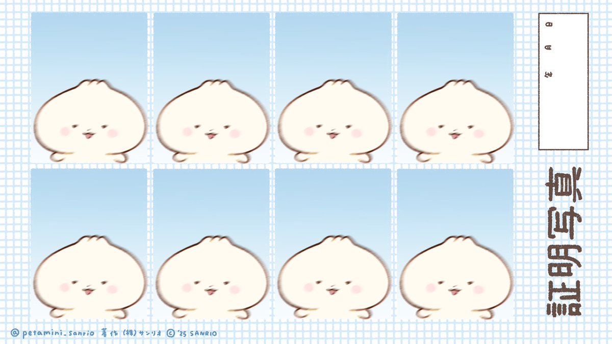 証明写真、撮り直したんだ〜