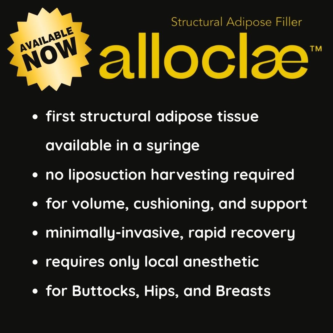 It’s finally here! We can use cadaveric donor fat for your BBL or breast augmentation. Dr. Schulman is one of just a few plastic surgeons who now have access to this revolutionary product #alloclae