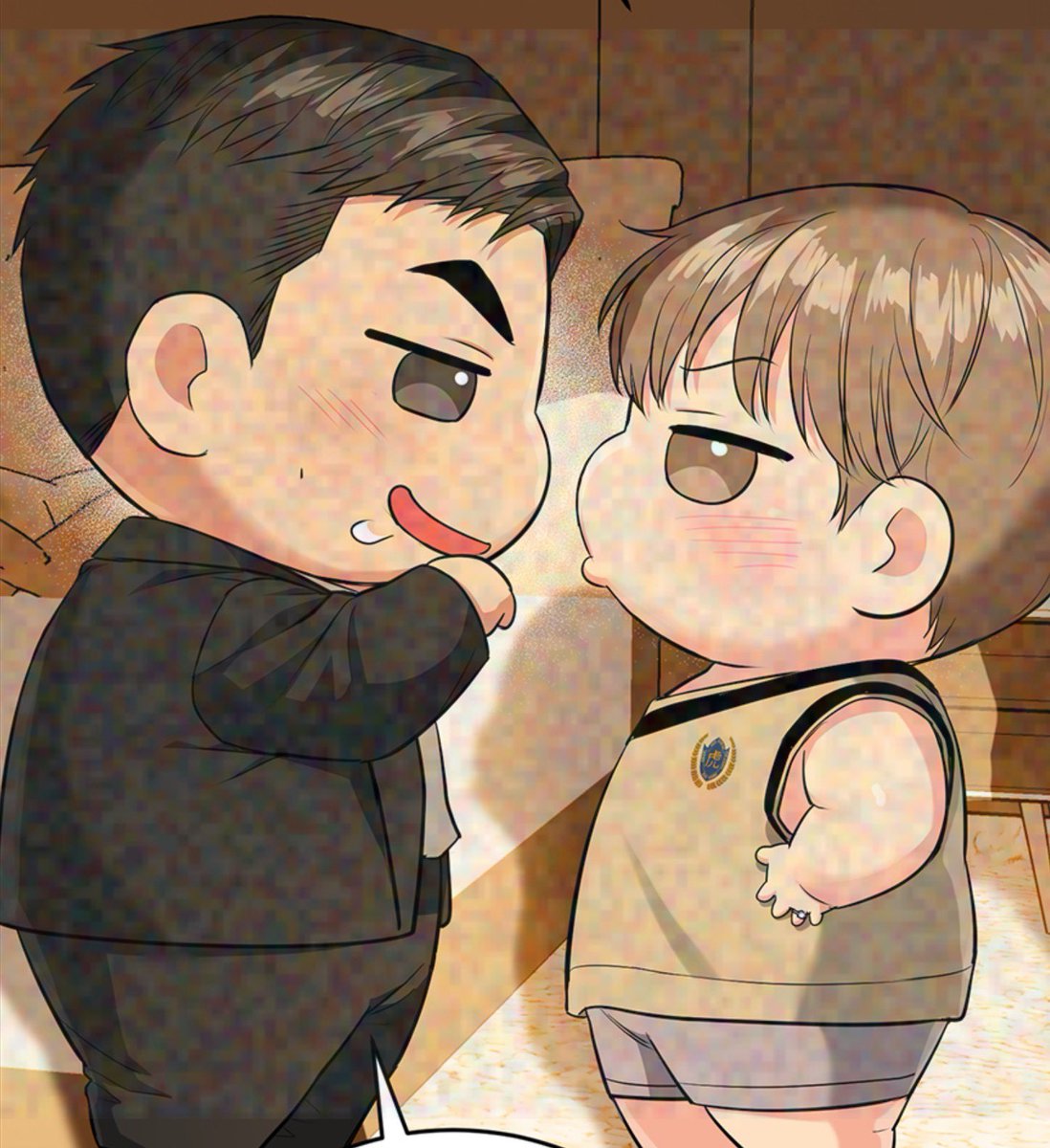 The fat chibi couple together with their plus one is finally back 🫶