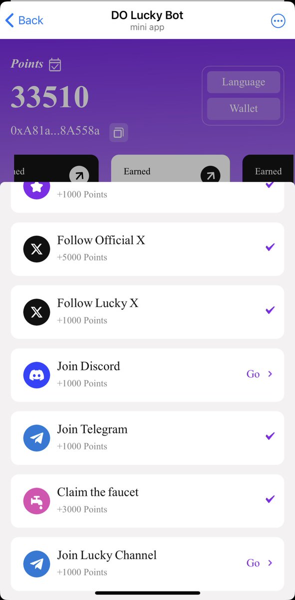 New initial task is updated. 🔥

👑Subscribe the channel for latest news. 

t.me/LuckyonDOBot