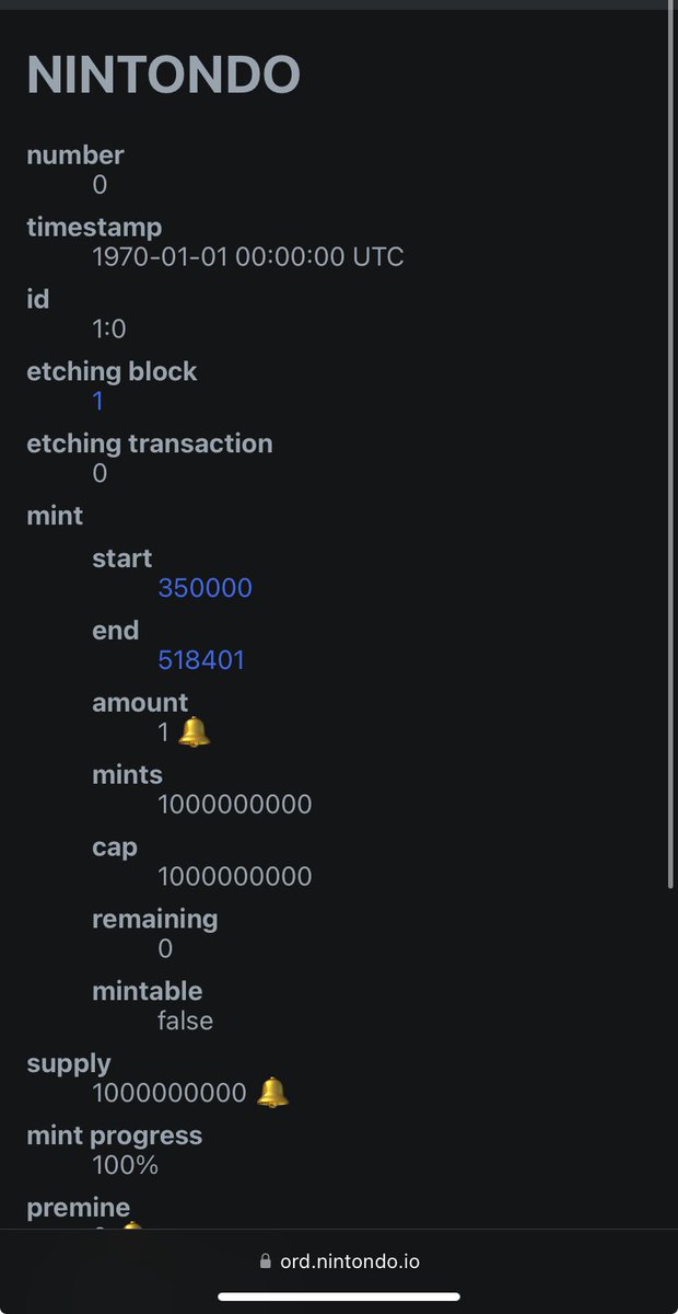 FUGAZI_BELLS's tweet photo. NINTONDO mint complete 🔥

1 billion fucking transactions to mint out this token on the #DogeDaddy chain. 

The chain @BillyM2k created before $DOGE and which he then forked to create $DOGE.

Think about that. 

The most performant Scrypt blockchain is the #Dogefather 

$BELLS 🔔 https://t.co/UbSQW90zoS