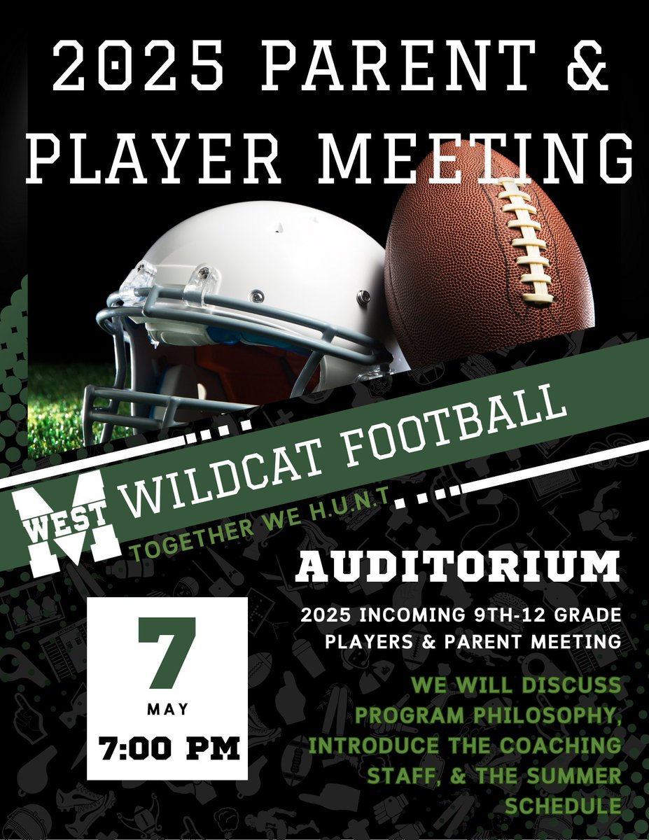 David Mac (@david_mcenaney) on Twitter photo 2025-2026 Incoming 9th-12 Grade Player & Parent Meeting. May 7th, 7 PM <a href="/MWHSactivities/">Millard West Activities</a> Auditorium <a href="/MWWildcatFB/">Millard West Wildcat FB</a> <a href="/BMSActivities/">Beadle Middle School Activities</a> <a href="/Russellacts/">Russell Middle School Activities</a> #TWH #BleedGreen 2025-2026 Incoming 9th-12 Grade Player & Parent Meeting. May 7th, 7 PM <a href="/MWHSactivities/">Millard West Activities</a> Auditorium <a href="/MWWildcatFB/">Millard West Wildcat FB</a> <a href="/BMSActivities/">Beadle Middle School Activities</a> <a href="/Russellacts/">Russell Middle School Activities</a> #TWH #BleedGreen