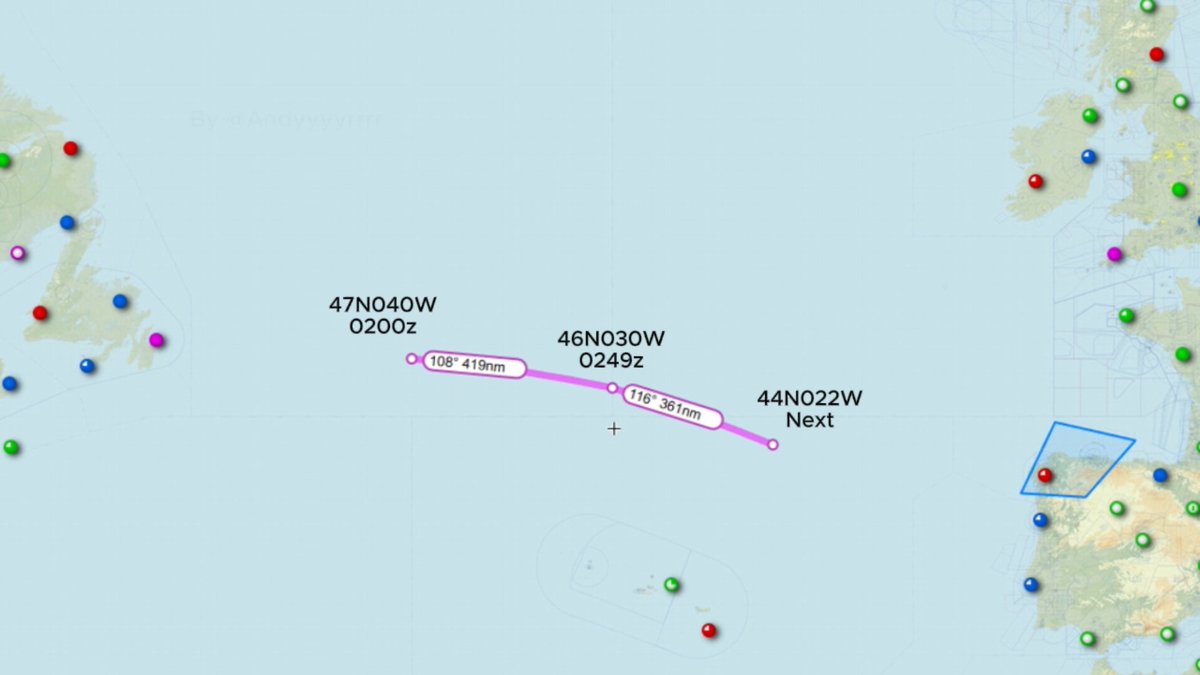 Andyyyyrrrr's tweet image. Looks like they're Heading to NAS Rota #LERT

#EDGY26 with a PosRep Relay from #EDGY25 (Due to Comm Issues)
PosRep Audio at 35 Seconds.
EDGY25 At 030W Will Contact Shanwick on Primary and is Voice Reporting All Day.
EDGY26 is not Voice Reporting as they're CDPLC.