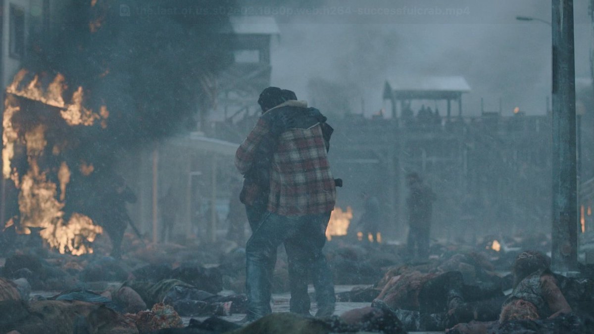 tommy inconsolable after the battle in jackson and he doesnt know his brother is BEING DRAGGED BACK IN A FUCKING BODY BAG WHAT THE HELL GUYS #TheLastOfUs