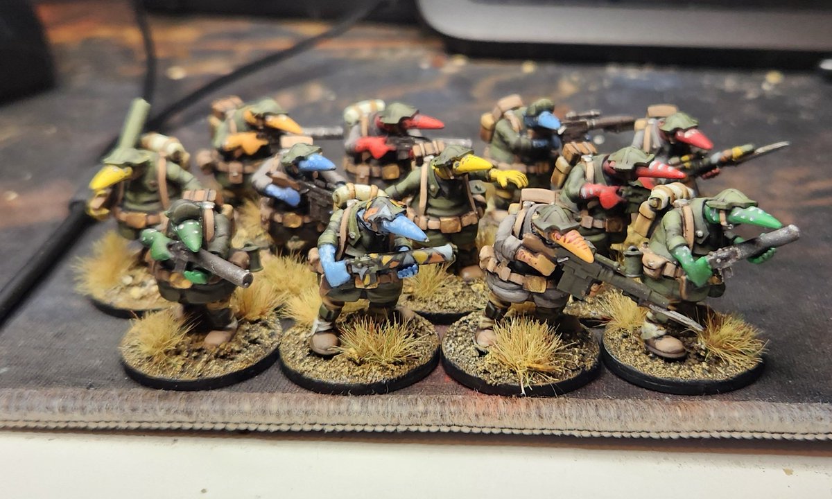 My fellas.  Had these Quar minis half painted for a while, finally finished them.