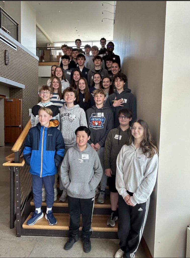 Recently the Riverview MS math team competed at the UW-O Math Competition. Congrats to all students who competed! #RiverviewMS <a href="/plymouthschools/">plymouthschools</a>