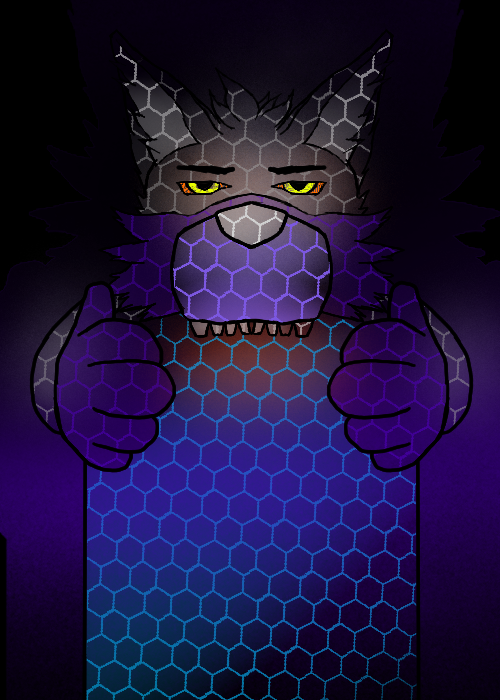 LykosSol's tweet image. fun drawing wanted to draw a teching program thing like a virus eating  OwO #furry #digital #fun #learning