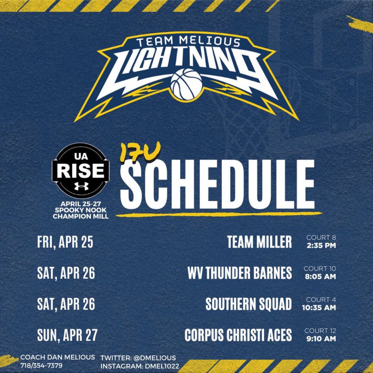 Sophia Elezaj (@sophie_e33) on Twitter photo Hey coaches! Here is my schedule for the upcoming Ohio tournament. Cant wait to play!
<a href="/dmelious/">Dan melious</a> Hey coaches! Here is my schedule for the upcoming Ohio tournament. Cant wait to play!
<a href="/dmelious/">Dan melious</a>