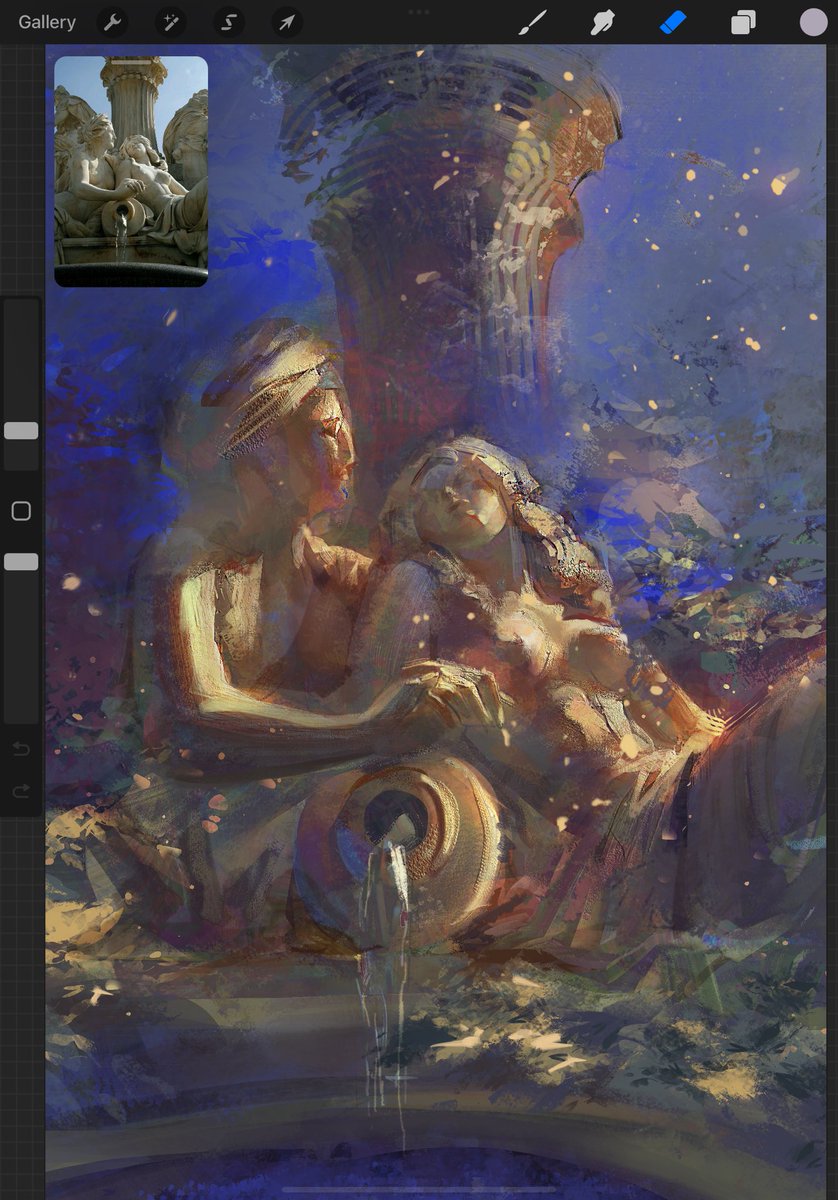 clariondeluna's tweet image. Statue study