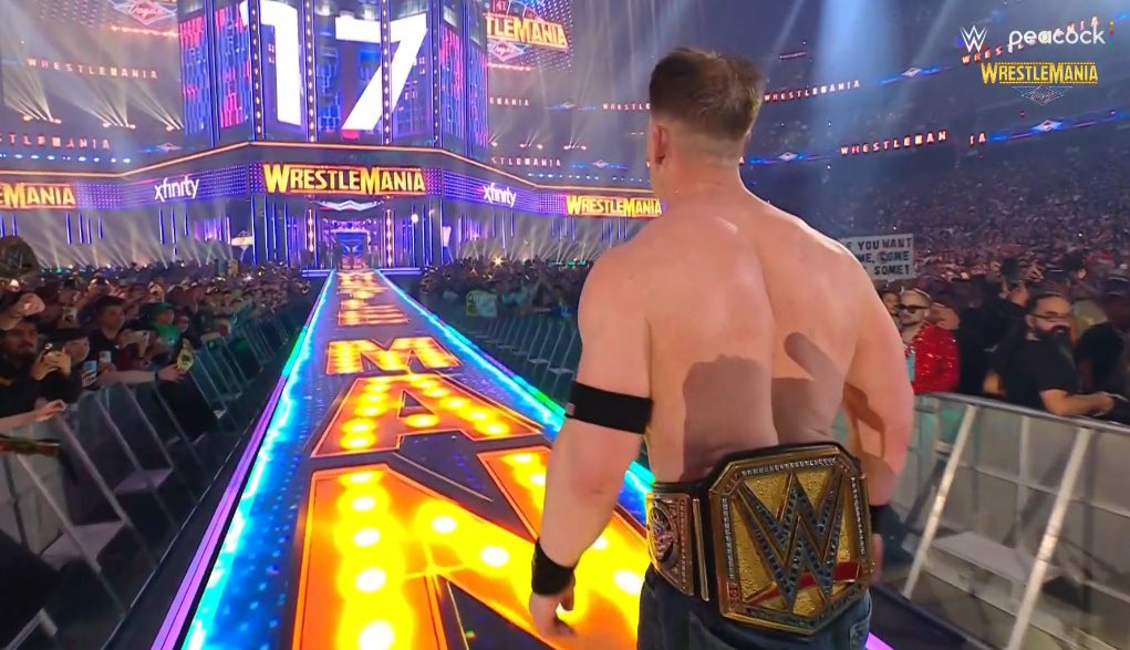 UtdActive's tweet photo. Cena did say he was going to ruin wrestling and the fans don't matter.

That could be the point of the main event.

#WrestleMania41 https://t.co/Id0NlD9DNO