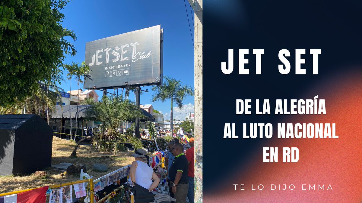 EmmanuelDJR's tweet photo. Paz al alma de todos lo que perdieron la vida en la tragedia del JET SET, fortaleza a todos sus familiares. 😭🙏🏻🇩🇴

Ver más 👇🏻👇🏻👇🏻

https://t.co/0tlzRRY4kR

#JetSet #JetSetClubRD #AntonioEspaillat #rubbyperez #rubbypérez #republicadominicana #DominicanRepublic https://t.co/FDx53KPKpz