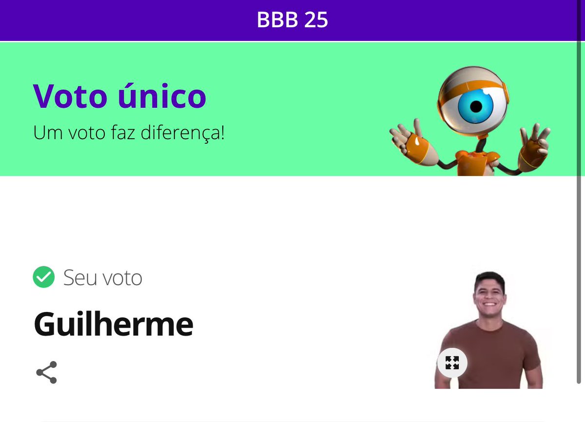 Guigavilarrr's tweet image. 🚨ATENÇÃO CARANGUEJOS🚨

✅ Você foi parado na BLITZ DO VOTO ÚNICO

🗳️ O voto é para GANHAR, vote em GUILHERME!

🔗 gshow.globo.com/realities/bbb/…

#TimeGui no #BBB25 
#GuiCampeao 🦀