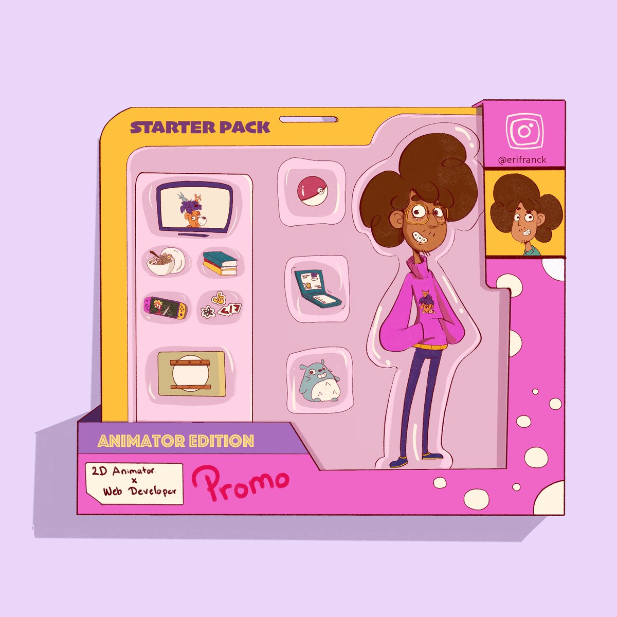 Me dio por hacer esto de starter pack igual hace rato  no me pongo a ilustrar