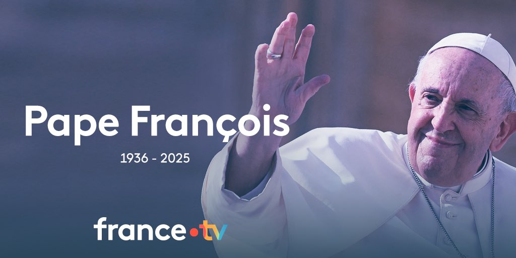 France TV Pro (@francetvpro) on Twitter photo 🔴 Édition spéciale 
Suite à l’annonce du décès du Pape François, édition spéciale sur #France2 et #franceinfo canal 27 présentée par <a href="/jbmarteau/">Jean-Baptiste Marteau</a> 
▶️ Aujourd’hui dès 10.20 sur France 2 et franceinfo canal 27 🔴 Édition spéciale 
Suite à l’annonce du décès du Pape François, édition spéciale sur #France2 et #franceinfo canal 27 présentée par <a href="/jbmarteau/">Jean-Baptiste Marteau</a> 
▶️ Aujourd’hui dès 10.20 sur France 2 et franceinfo canal 27