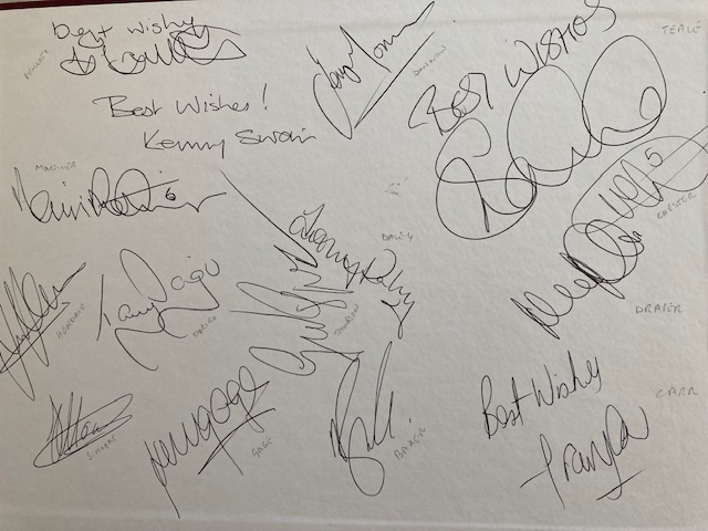 robbishopavfc's tweet image. Bids, please, for copy No.61 of this limited edition, signed by nearly 30 ex-@AVFCOfficial players. Proceeds in aid of @AcornsHospice and the auction closes on Thursday. #AVFC