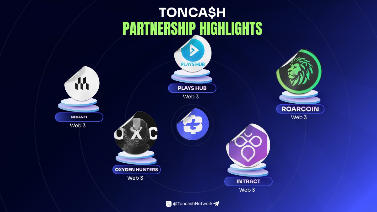 TONCA$H ๐ (@toncashnetwork) on Twitter photo ๐ค Partnership Announcement
This week, TONCA$H is excited to bring <a href="/PlaysHub/">PLAYS</a> , <a href="/Intract_HQ/">Intract ๐</a> and <a href="/RoarcoinTon/">Roar Coin</a> , <a href="/meganet_app/">Meganet</a> and <a href="/Oxygen_Hunters/">Oxygen Hunters Game</a> into our expanding ecosystem! ๐
Together, weโre building a stronger, more exciting platform for our community. Stay tuned for ๐ค Partnership Announcement
This week, TONCA$H is excited to bring <a href="/PlaysHub/">PLAYS</a> , <a href="/Intract_HQ/">Intract ๐</a> and <a href="/RoarcoinTon/">Roar Coin</a> , <a href="/meganet_app/">Meganet</a> and <a href="/Oxygen_Hunters/">Oxygen Hunters Game</a> into our expanding ecosystem! ๐
Together, weโre building a stronger, more exciting platform for our community. Stay tuned for