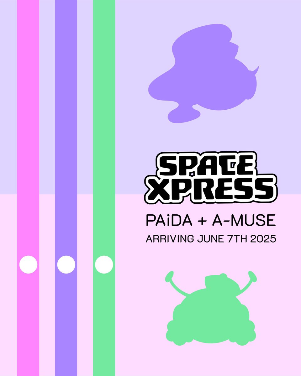 INCOMING TRANSMISSION 👽🛸 Space Xpress, a <a href="/GingaGirlPaida/">PAiDA👽 MUSIC VIDEO OUT NOW!</a> and A-Muse Project collab single, will be hitting earth’s airwaves on the 7th of June! 💚💜  Pre-save link in bio! #idol #kaigaiidol #overseasidol #jpop #girlgroup #アイドル