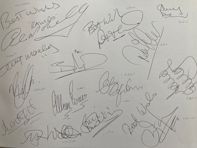 robbishopavfc's tweet image. Bids, please, for copy No.61 of this limited edition, signed by nearly 30 ex-@AVFCOfficial players. Proceeds in aid of @AcornsHospice and the auction closes on Thursday. #AVFC